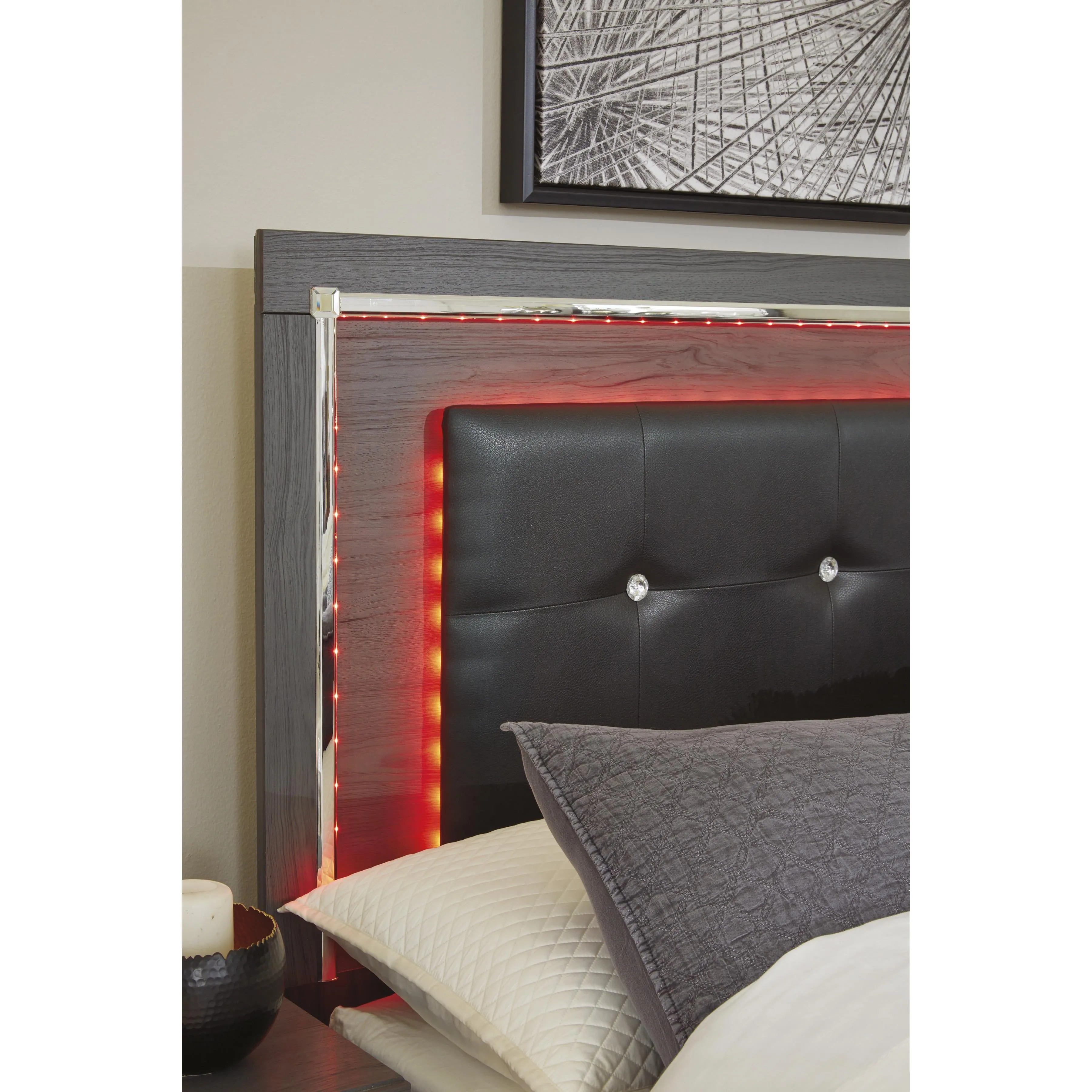 Signature Design by Ashley Lodanna B214-57 Queen Upholstered Panel Headboard