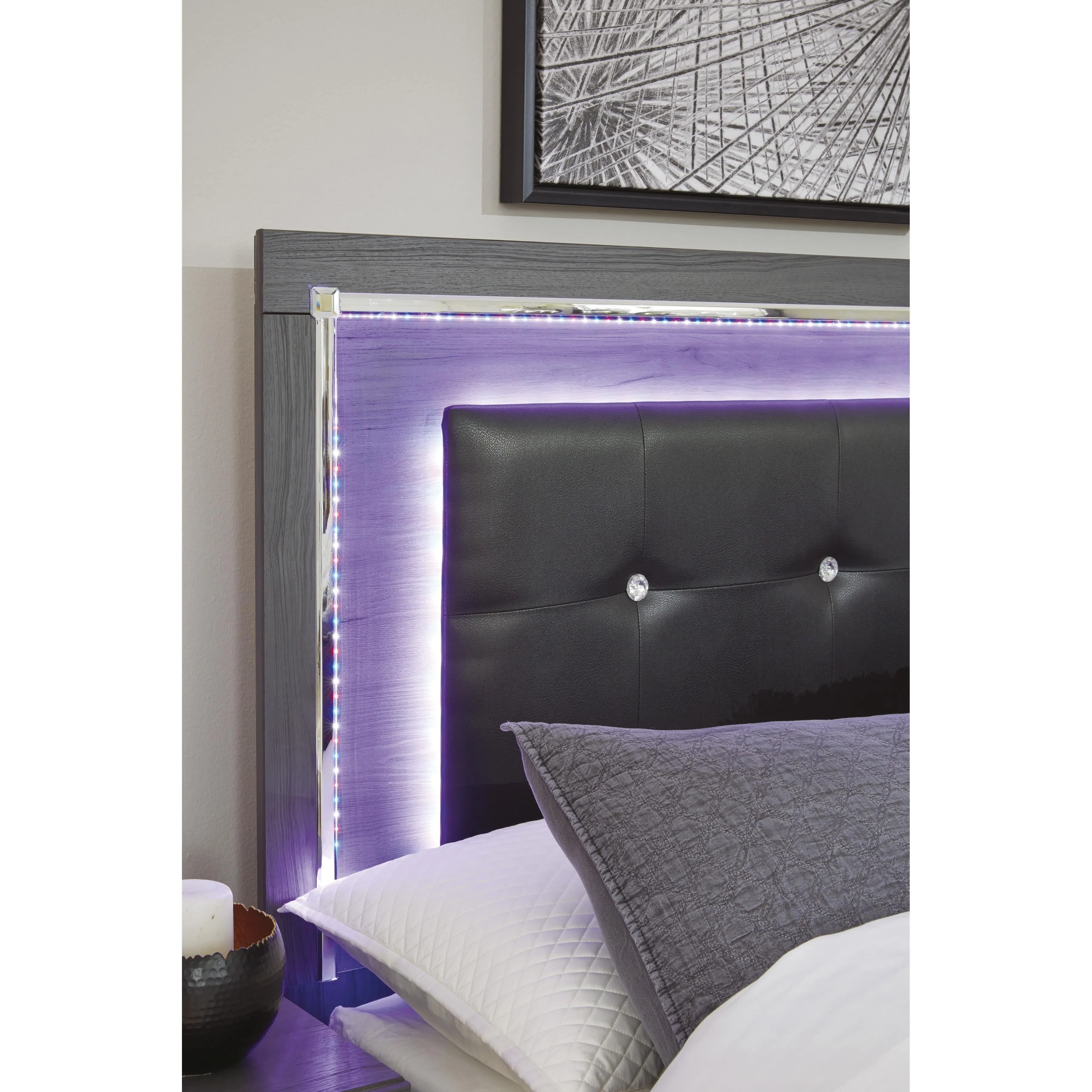Signature Design by Ashley Lodanna B214-57 Queen Upholstered Panel Headboard