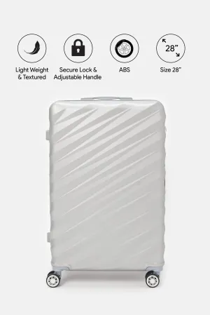 Silver Hard Trolley Luggage  (28 Inch)