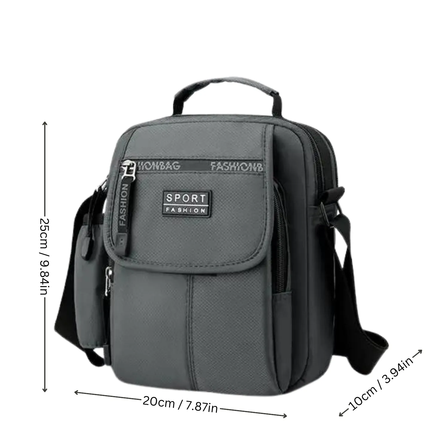 Sleek Waterproof Oxford Men's Crossbody Bag