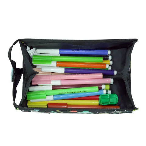 Smily Tray Pencil Case Black