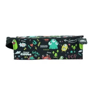 Smily Tray Pencil Case Black