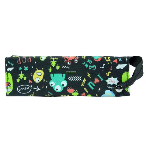 Smily Tray Pencil Case Black
