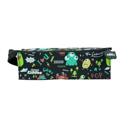 Smily Tray Pencil Case Black