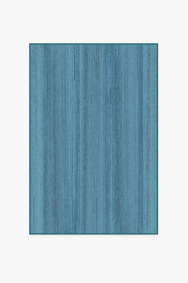 Solid Tonal Ocean Blue Tufted Rug