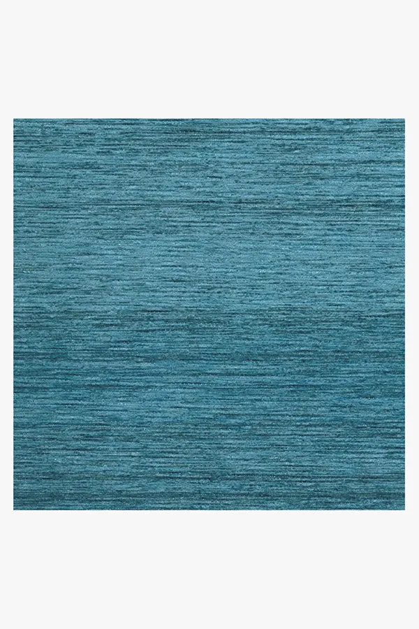 Solid Tonal Ocean Blue Tufted Rug