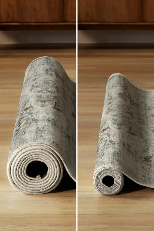 Solid Tonal Ocean Blue Tufted Rug