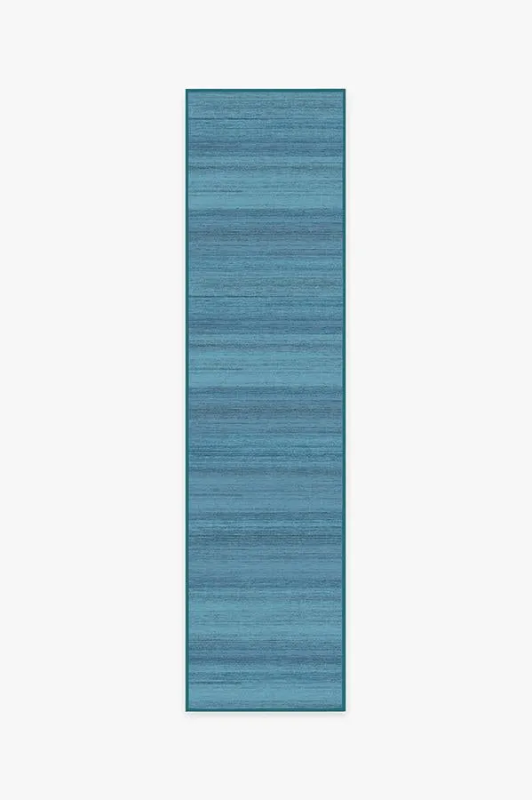 Solid Tonal Ocean Blue Tufted Rug