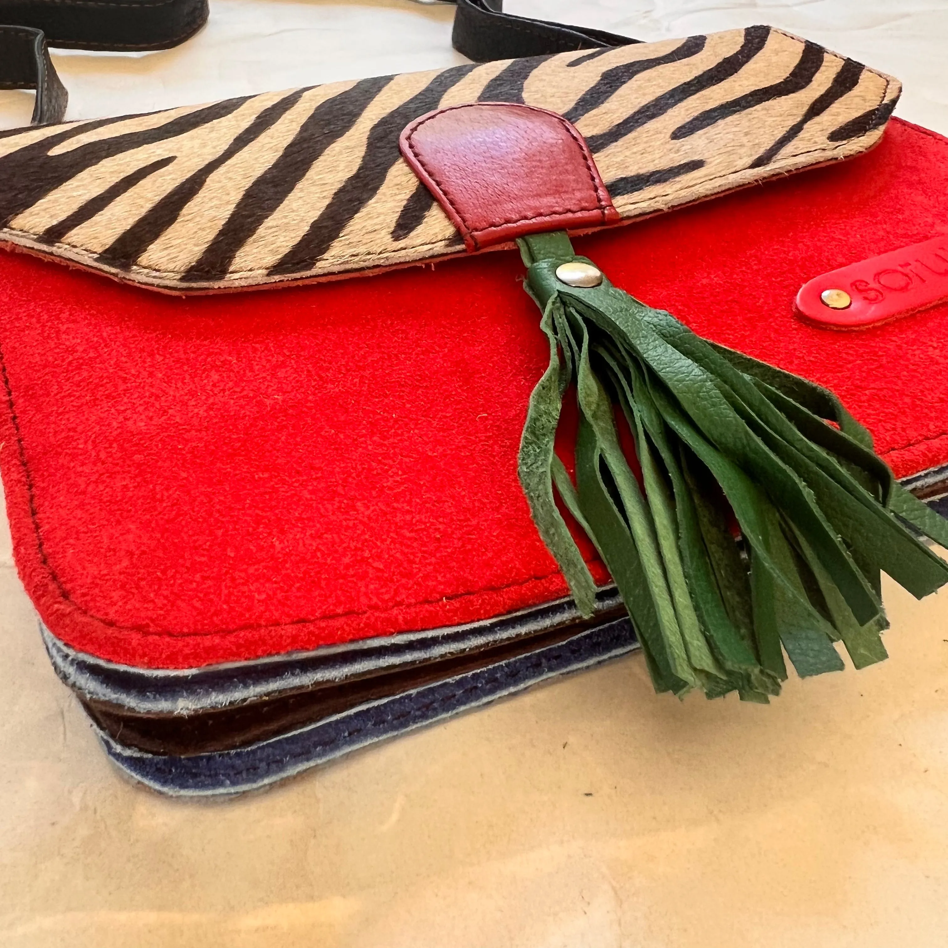 Soruka - Claire Purse, Green Tassel