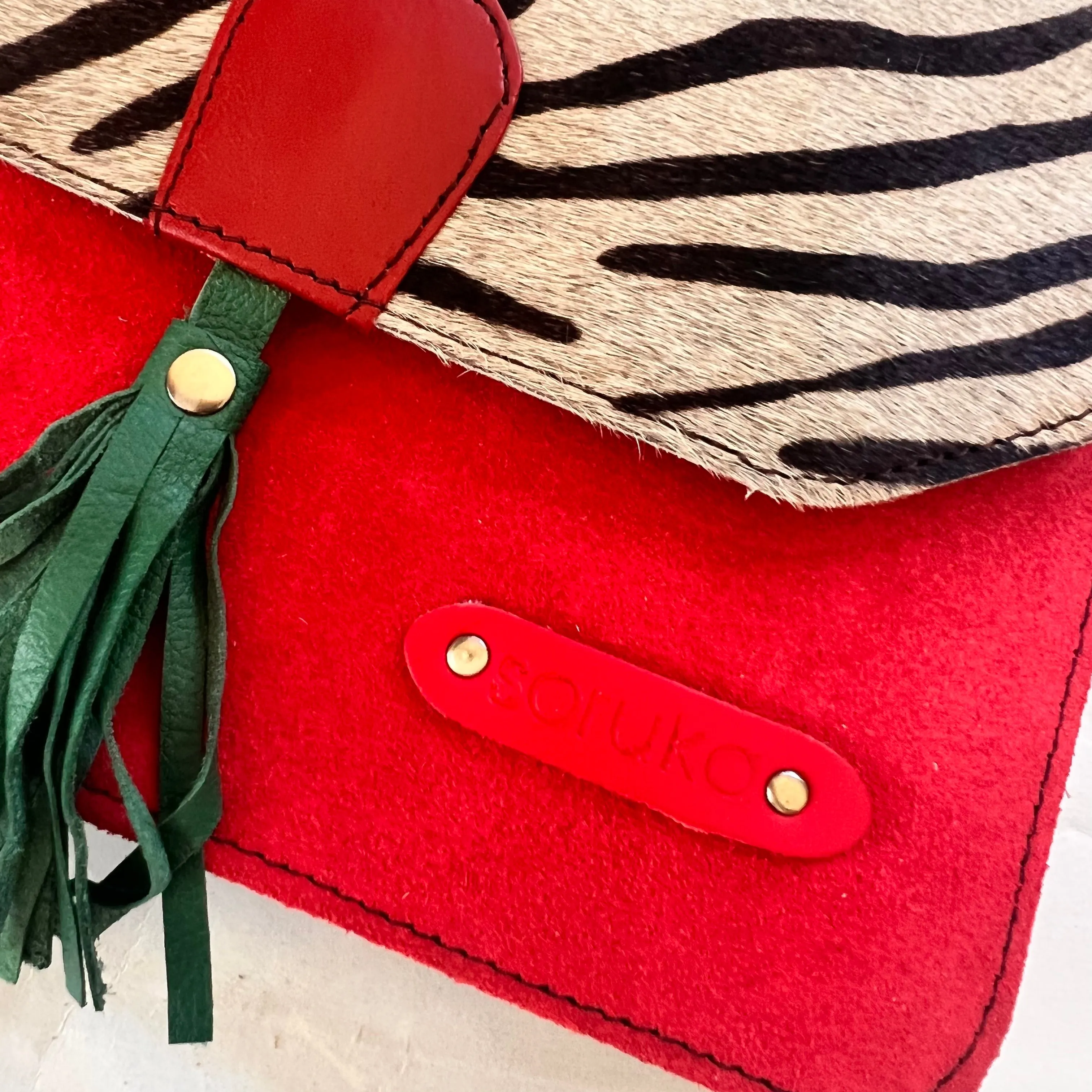 Soruka - Claire Purse, Green Tassel