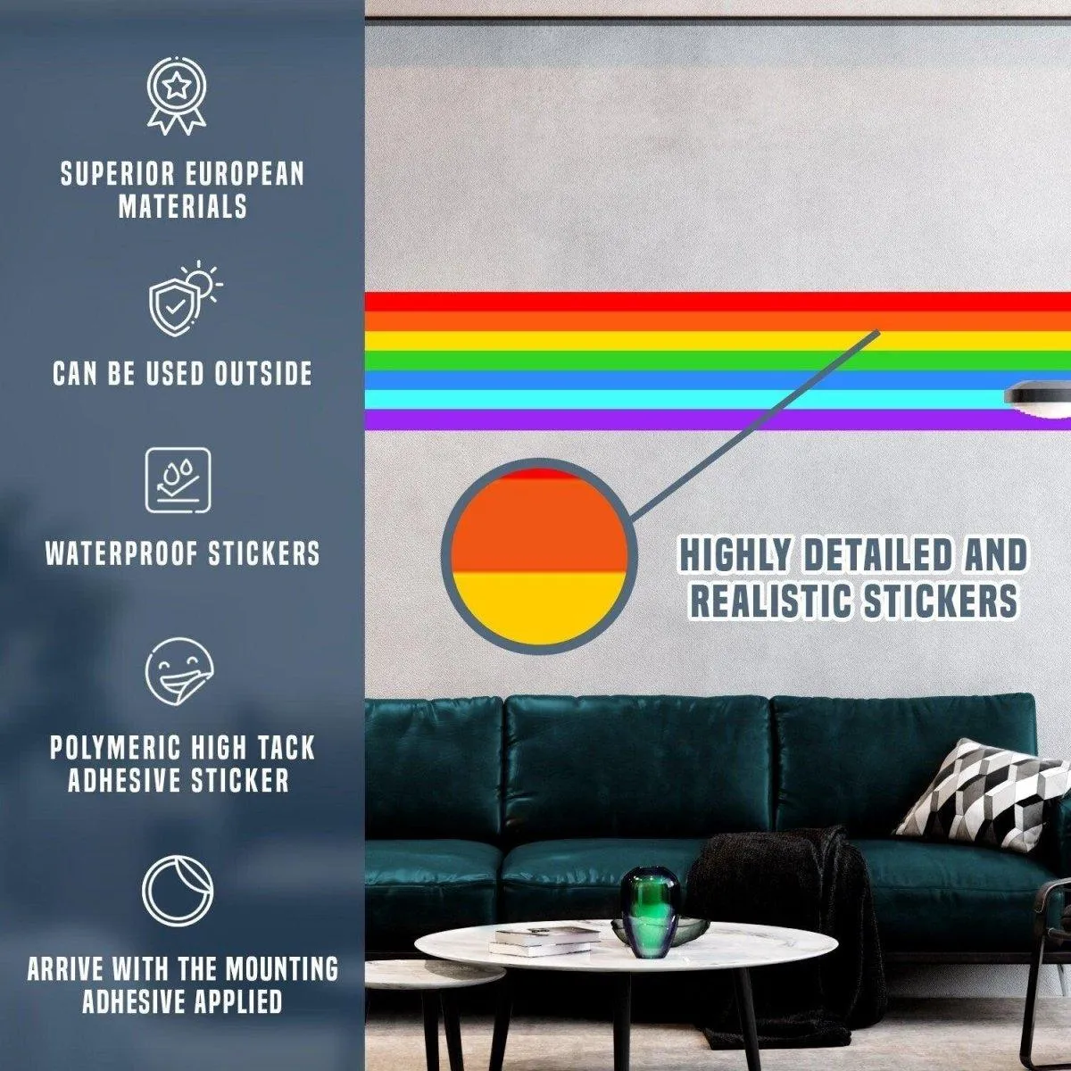 Spectrum Sticker - Vibrant Colorful Vinyl Decal for Festive Celebrations