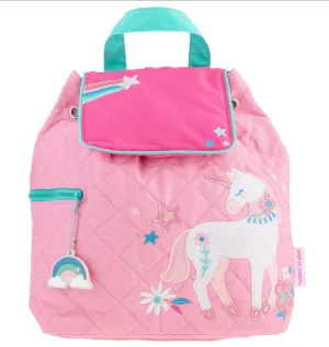 Stephen Joseph Quilted Backpack in Pink Unicorn