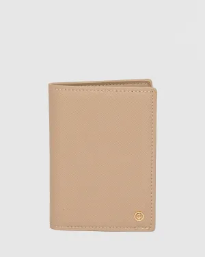 Taupe Classic Passport Holder