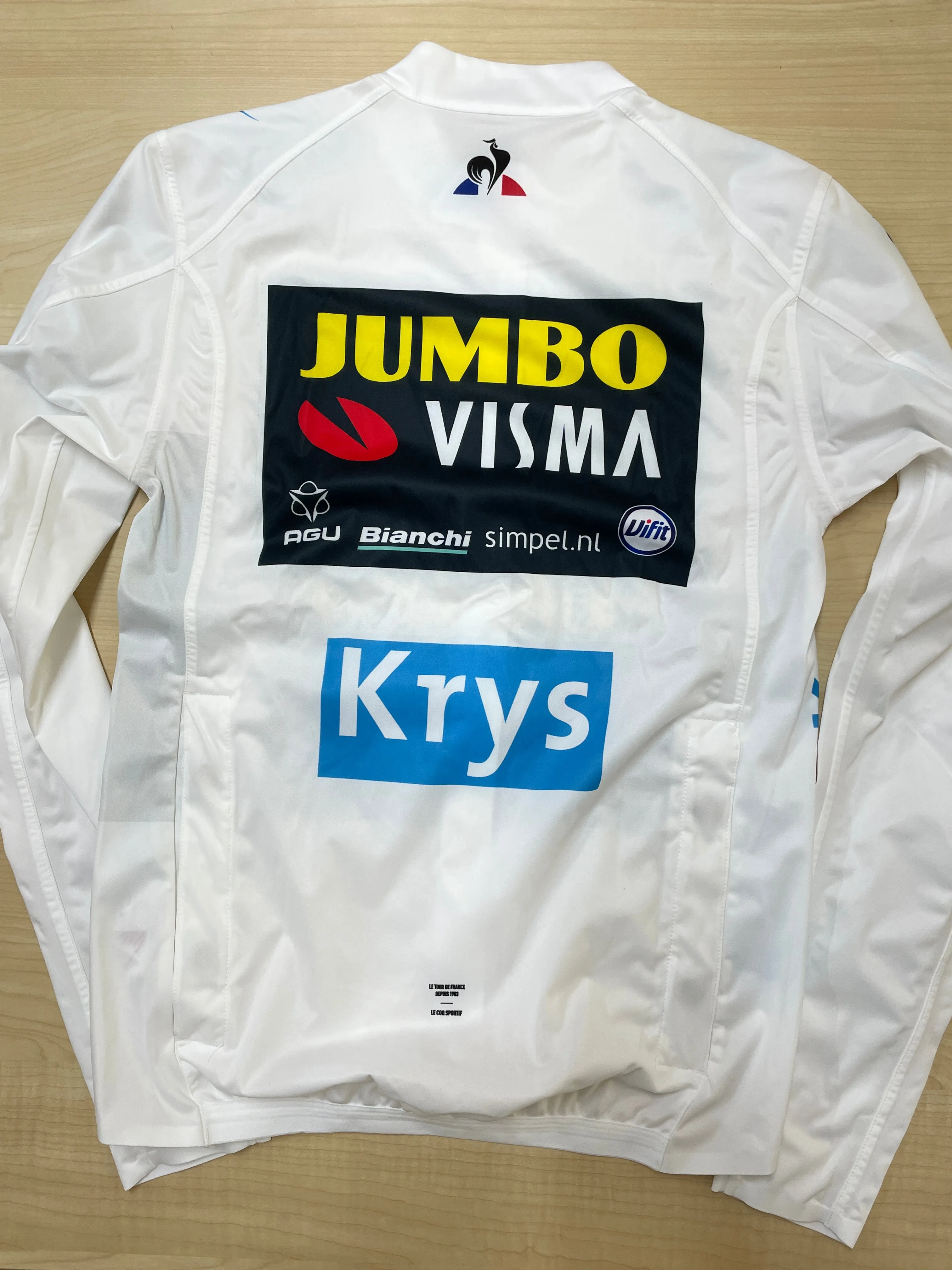 Team Jumbo Visma | Tour de France 2019 | White Leader Jersey LS | Wout van Aert | M