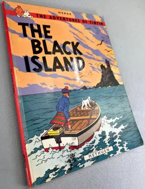 The Black Island - Methuen 1972 1st UK Paperback Edition Rare Tintin Book Herge