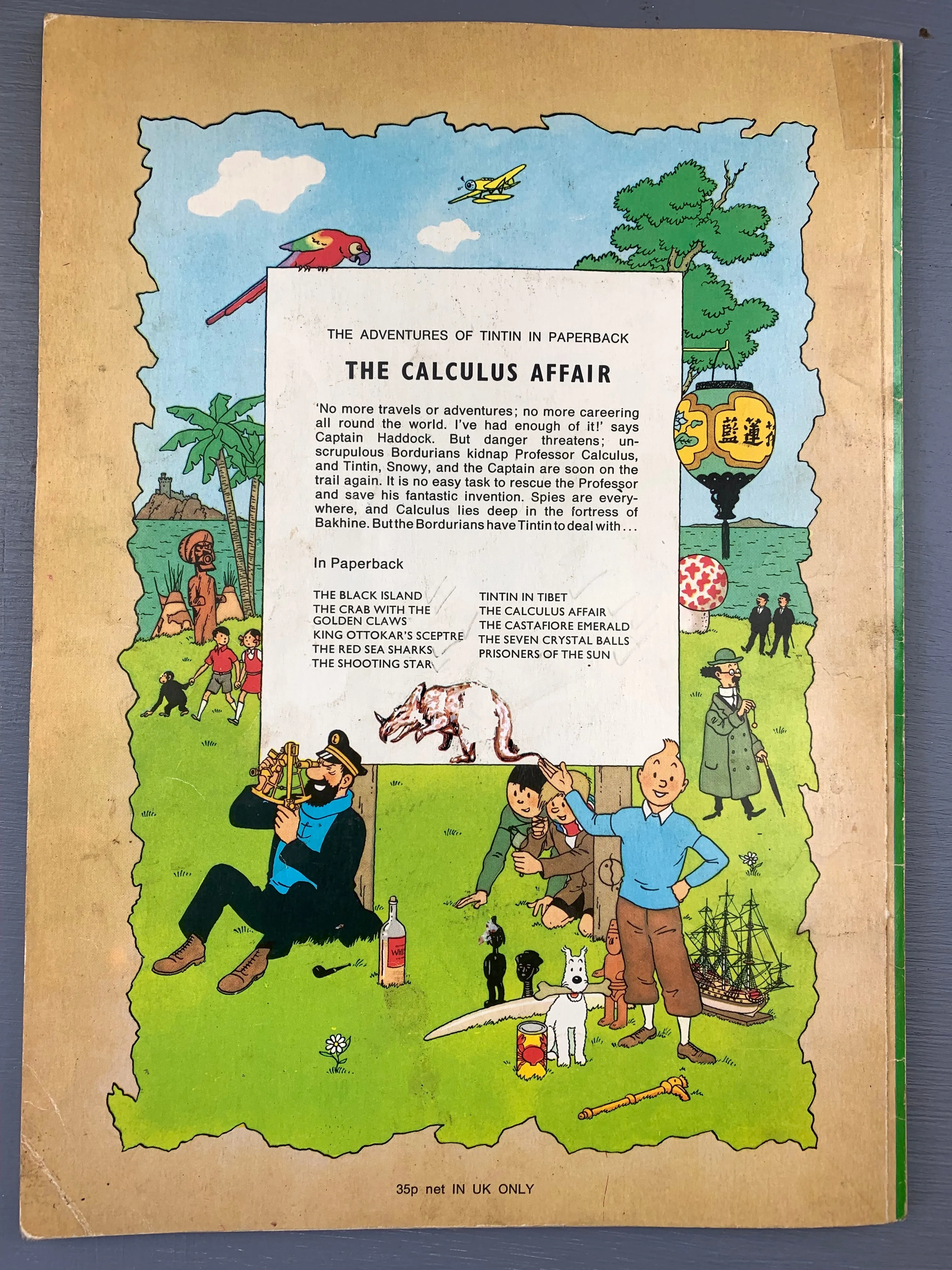 The Calculus Affair - Methuen 1973 1st UK Paperback Edition Rare Tintin Book Herge