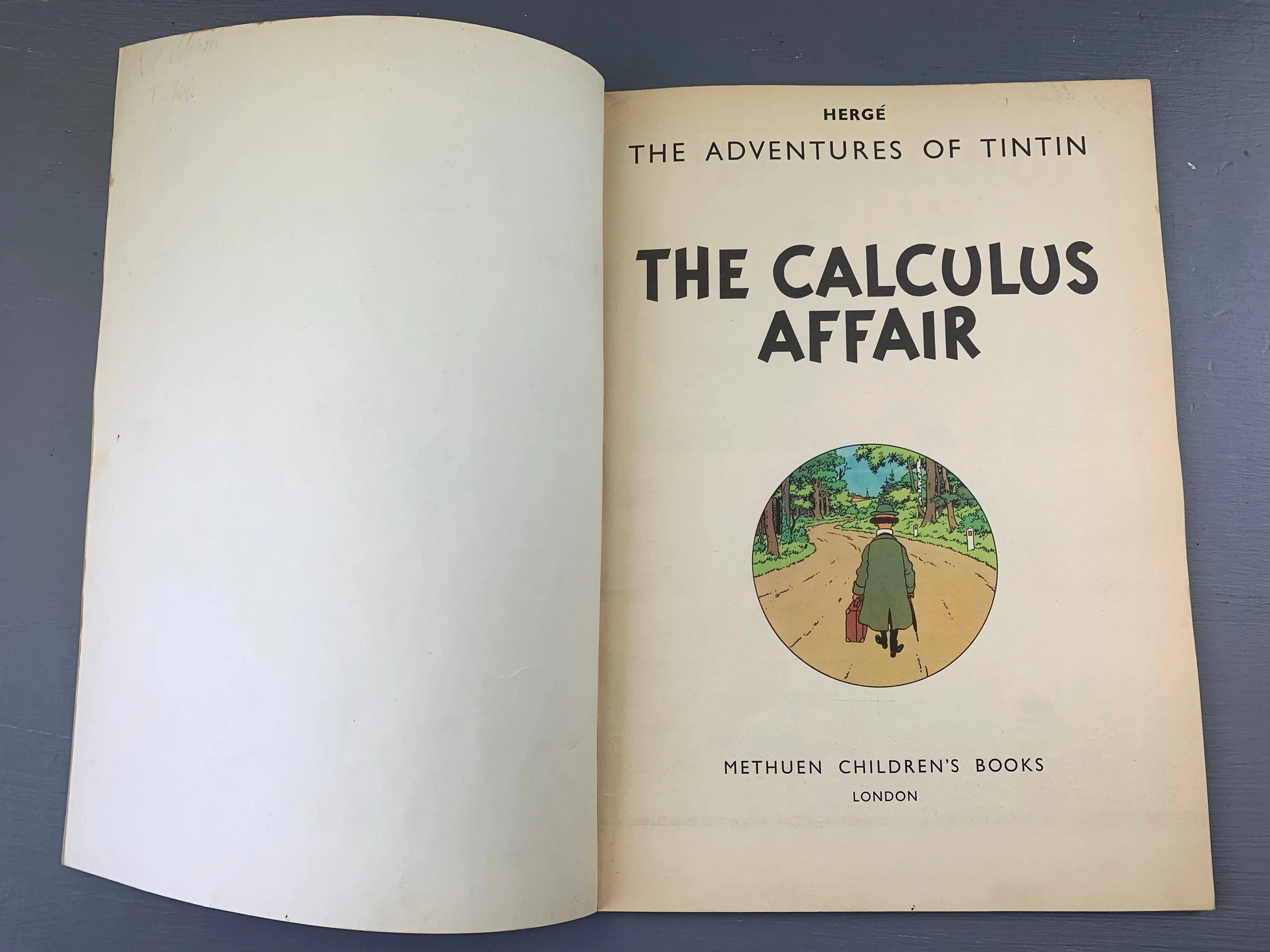 The Calculus Affair - Methuen 1973 1st UK Paperback Edition Rare Tintin Book Herge