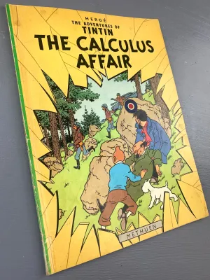 The Calculus Affair - Methuen 1973 1st UK Paperback Edition Rare Tintin Book Herge