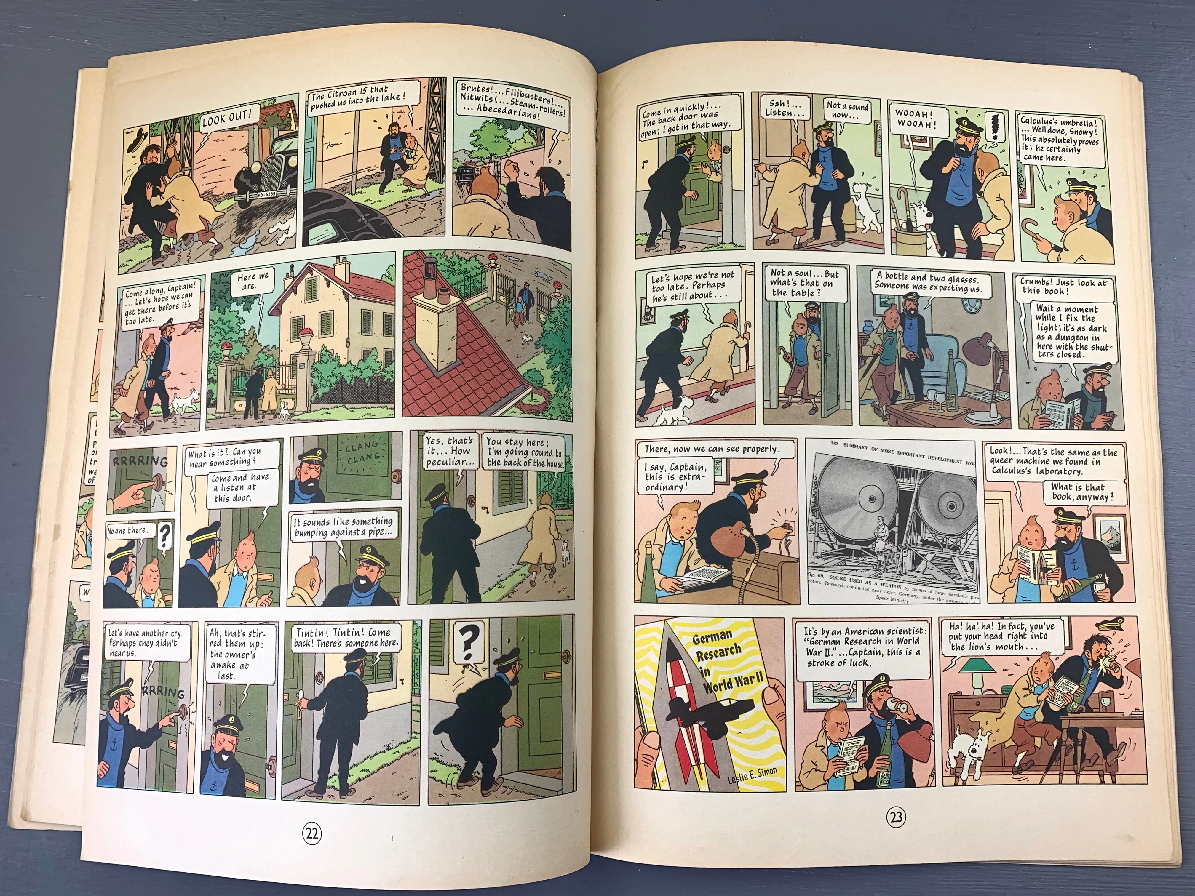 The Calculus Affair - Methuen 1973 1st UK Paperback Edition Rare Tintin Book Herge