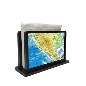 Tissue Holder Paper Napkin Stand - Atlas Map