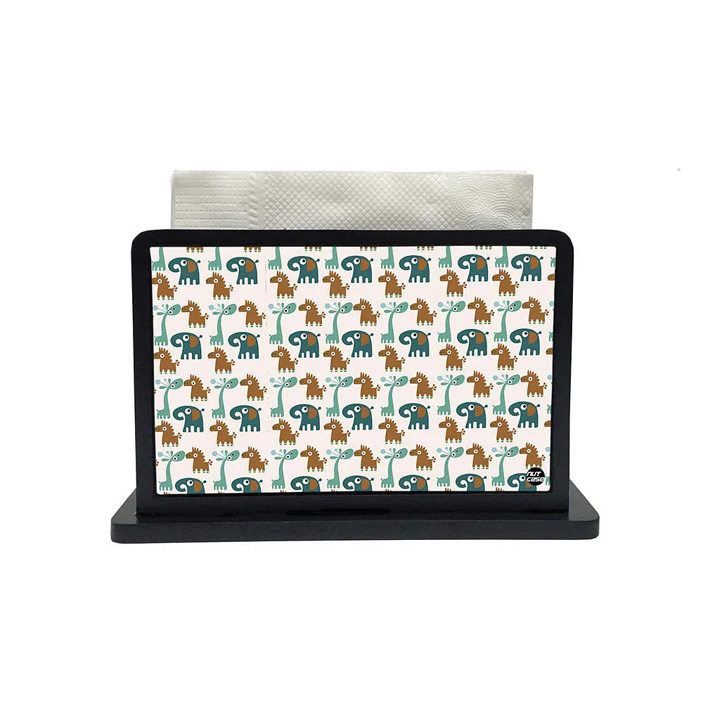 Tissue Holder Paper Napkin Stand - Baby Elephants