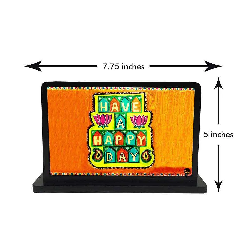 Tissue Holder Paper Napkin Stand - Have A Happy day