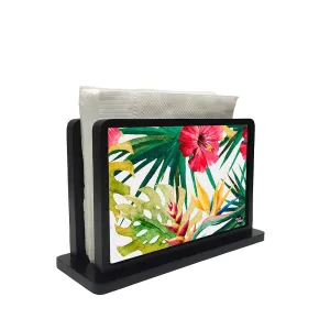 Tissue Holder Paper Napkin Stand - Hibiscus  Leaves