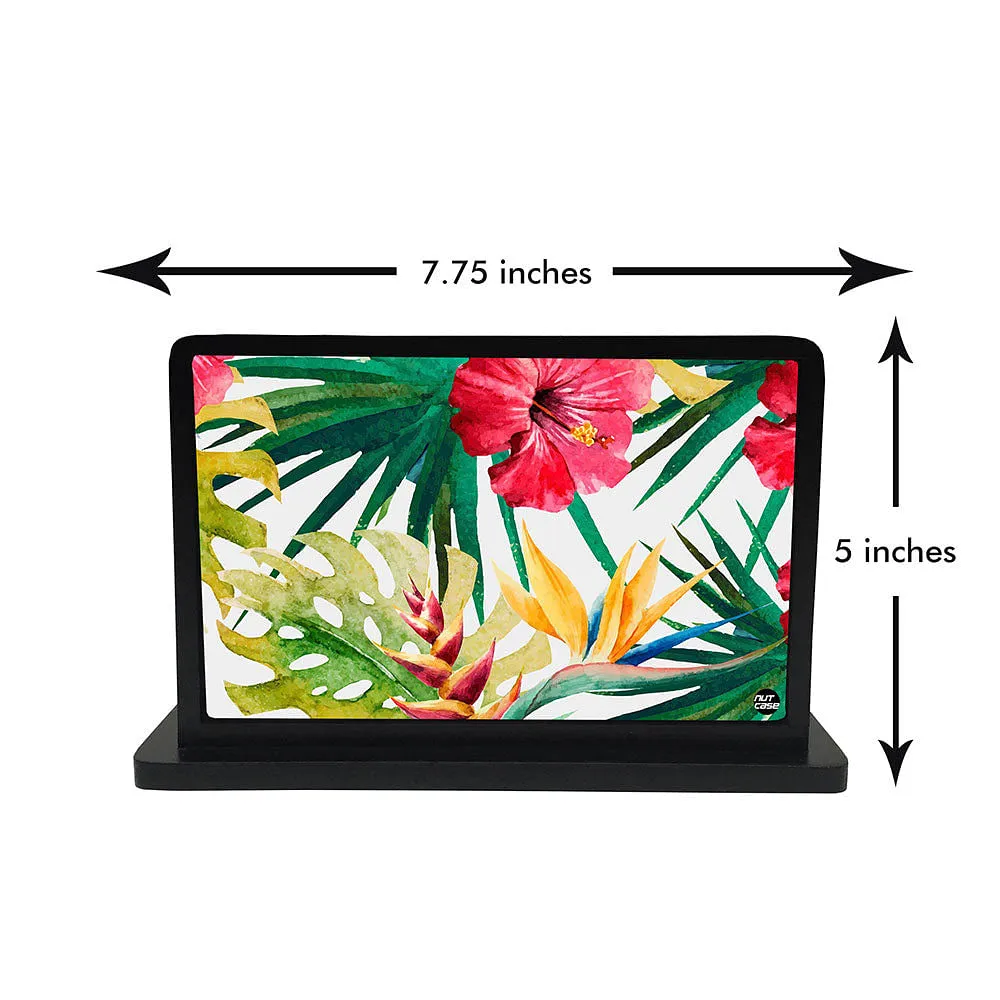 Tissue Holder Paper Napkin Stand - Hibiscus  Leaves