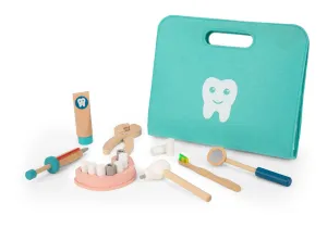 Tooky Toy Wooden Dentist Play Set in a Carry Bag