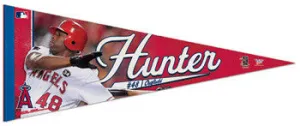 Torii Hunter "Action" Premium Felt Collector's Pennant (LE /2010) - Wincraft