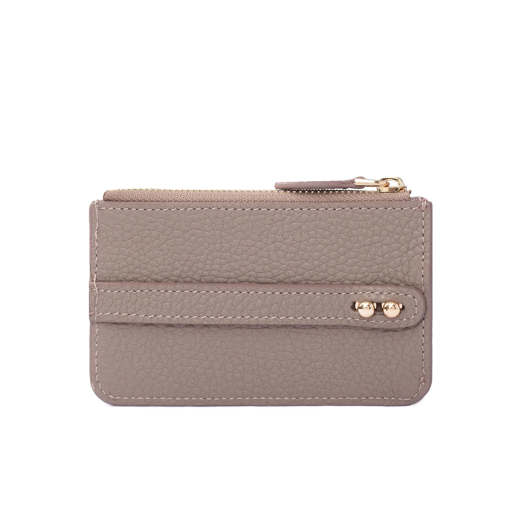 UMBI Personalized Leather Mini Wallet - Beige