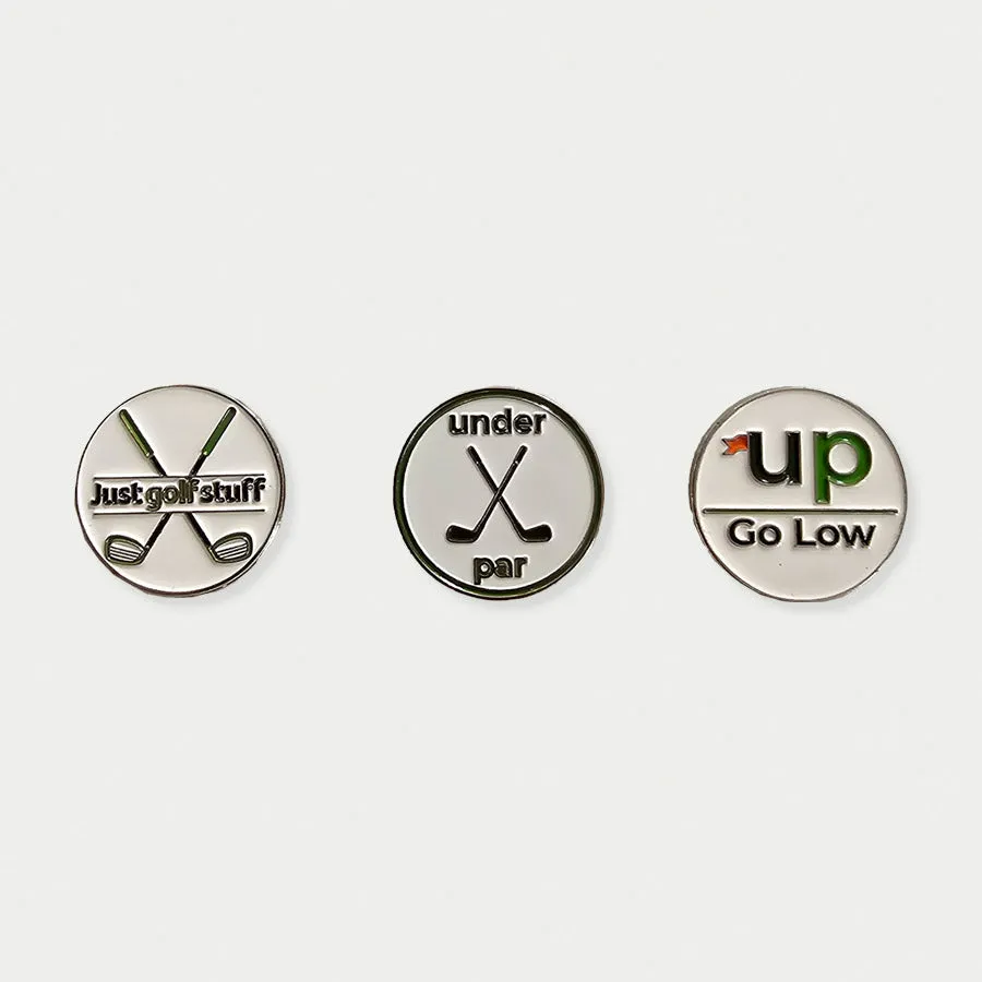 Underpar Tour Golf Belt w/ 3 Ball Markers