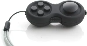 WeFidget Fidget Pad - 9 Fidget Features, Perfect For Skin Pickers, ADD, ADHD, Anxiety and Stress Relief, Black Edition