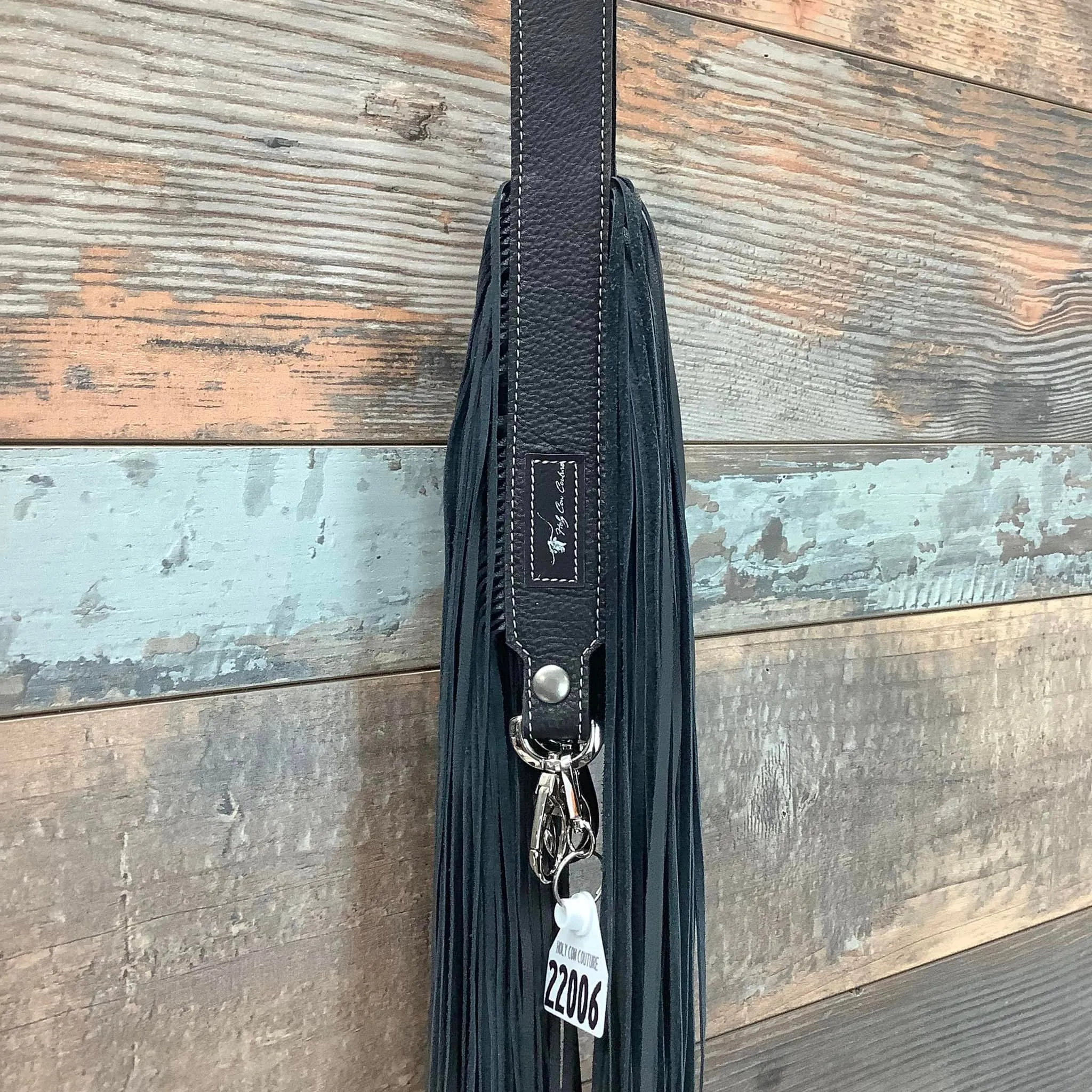 Western Mini Leather Fringe Strap 48" #22006