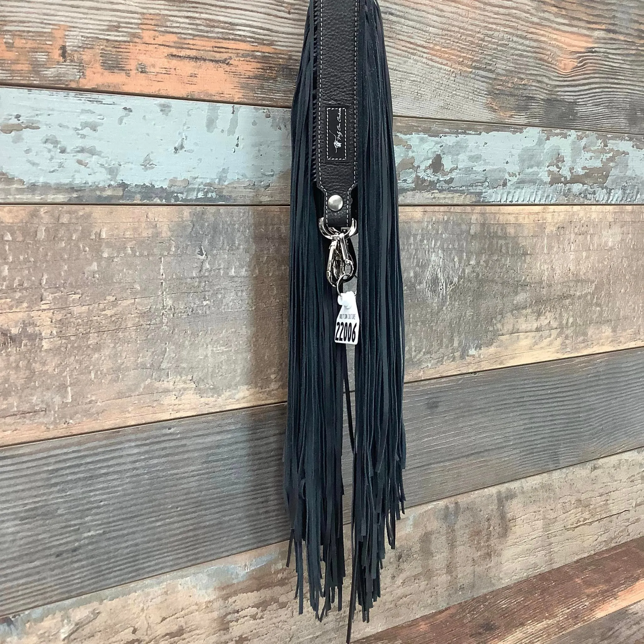 Western Mini Leather Fringe Strap 48" #22006
