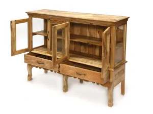 Wide Intricately Designed Cabinet