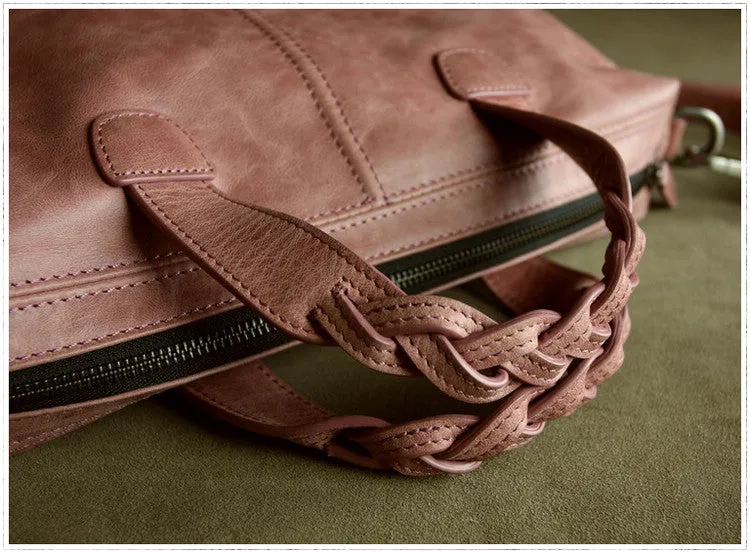 Womens Black Leather Work Handbag Purse Unique Leather Work Shoulder Purse for Ladies