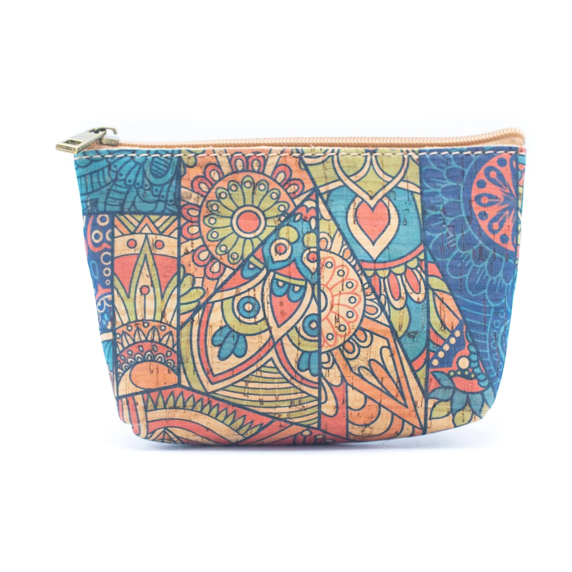 Women's pattern cork coin purse BAG-046（10units）